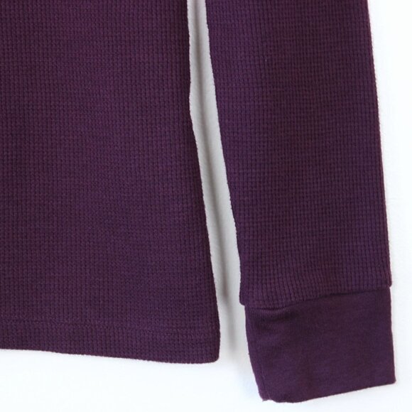 Tommy Hilfiger Purple Waffle Lace Up Henley Extra Small - Picture 5 of 11